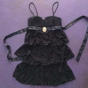 Navy blue short prom dress